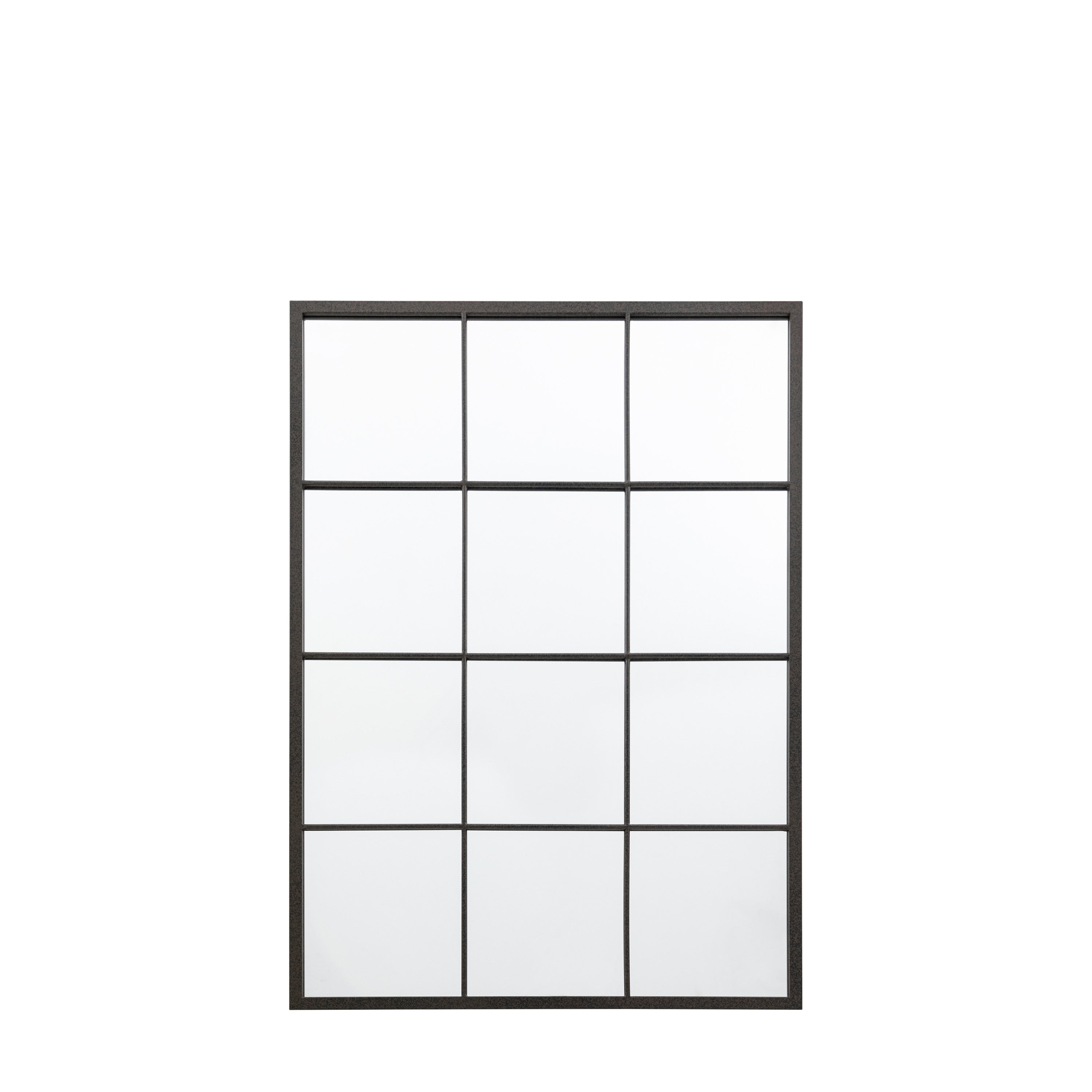 Telford Black Window Mirror Large